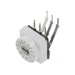 Întrerupător codificare HEX/BCD 16 poziții THT 80mΩ | Electronic-mag.ro | Componente Electronice