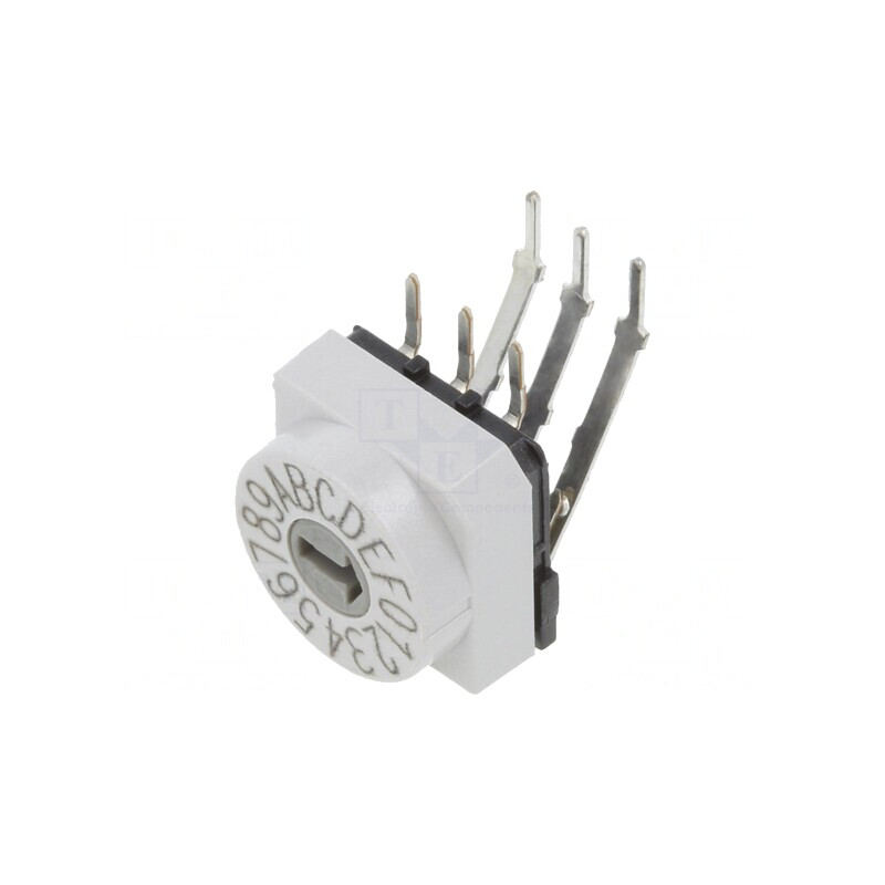 Întrerupător codificare HEX/BCD 16 poziții THT 80mΩ | Electronic-mag.ro | Componente Electronice