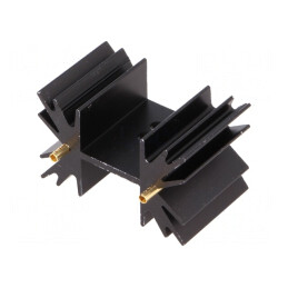 Radiator Extrudat SOT32 TO220 TO3P Negru 25.4mm 7.8K/W | Electronic-mag.ro | Componente Electronice