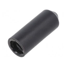 Cap termocontractabil 10mm negru poliolefina