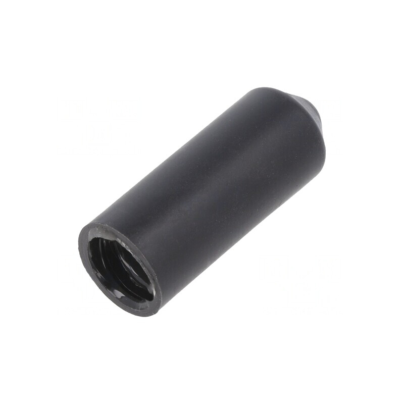 Cap termocontractabil 10mm negru poliolefina | Electronic-mag.ro | Componente Electronice