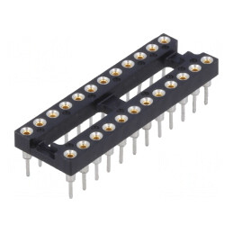 Soclu: circuite integrate; DIP24; 7,62mm; THT; Raster: 2,54mm