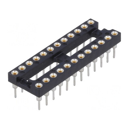 Soclu DIP24 THT 7,62mm 2,54mm | Electronic-mag.ro | Componente Electronice