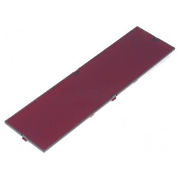 Panou anterior roșu MODULBOX 42x155x2,6mm | Electronic-mag.ro | Componente Electronice