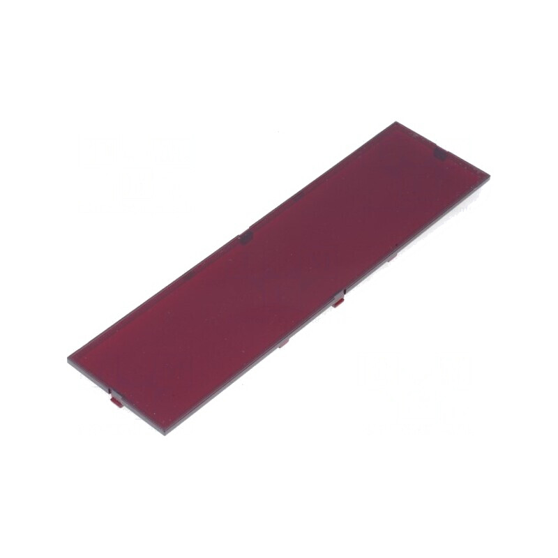 Panou anterior roșu MODULBOX 42x155x2,6mm | Electronic-mag.ro | Componente Electronice