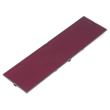 Panou anterior roșu MODULBOX 42x155x2,6mm | Electronic-mag.ro | Componente Electronice