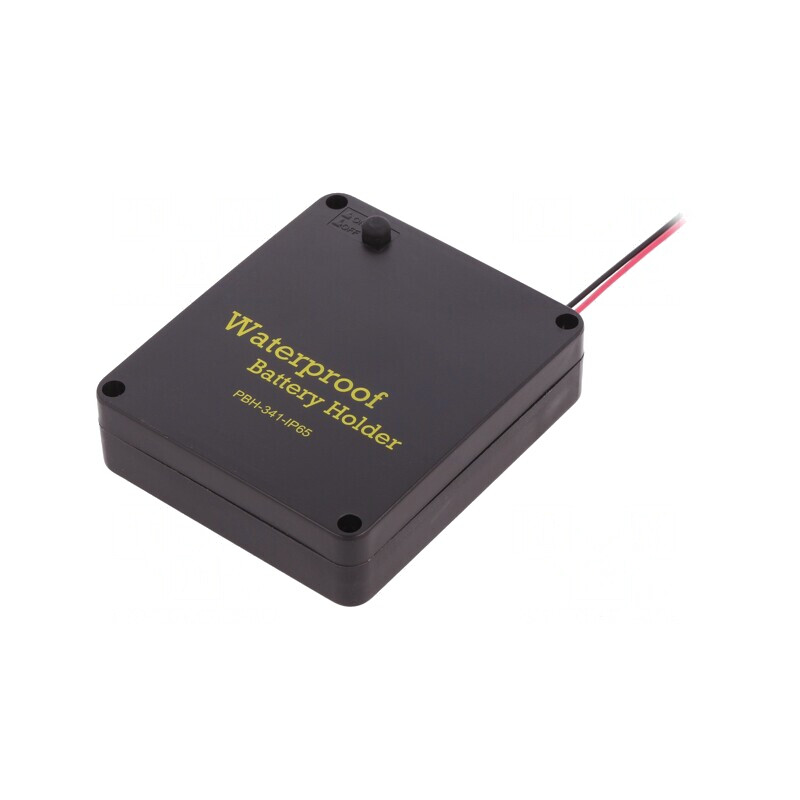 Suport Baterii AA cu Comutator și Protecție IP65 | Electronic-mag.ro | Componente Electronice