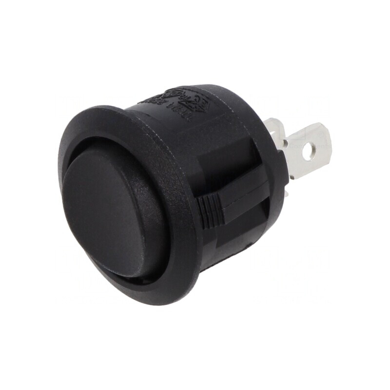 Comutator Basculant Negru 3 Pini ON-OFF-ON 10A/250VAC | Electronic-mag.ro | Componente Electronice