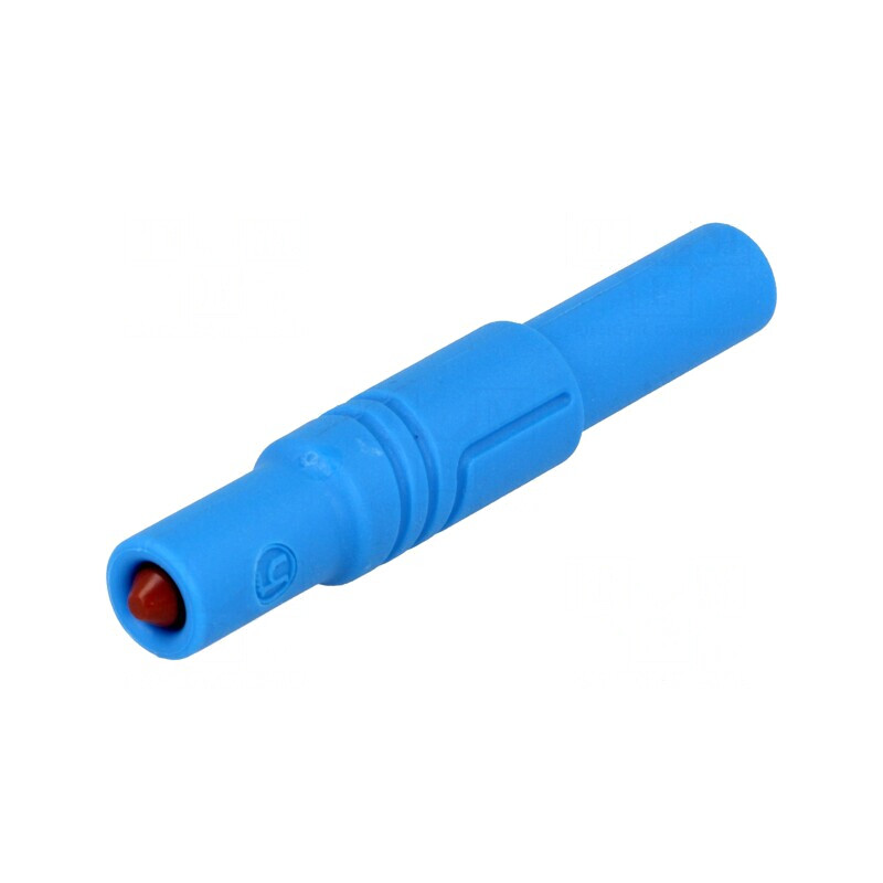 Mufă banană 4mm albastră cu izolație 24A 1kVDC | Electronic-mag.ro | Componente Electronice