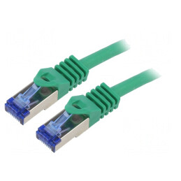 Cablu Patch S/FTP Cat6a Verde 1m LSZH | Electronic-mag.ro | Componente Electronice