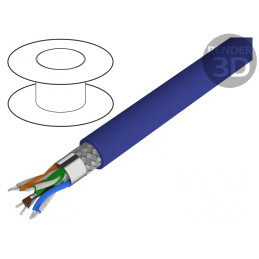 Cablu de rețea ETHERLINE Cat.5e SF/UTP 4x2x26AWG LSZH | Electronic-mag.ro | Componente Electronice