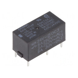 Releu Electromagnetic 24VDC 5A SPST-NO | Electronic-mag.ro | Componente Electronice