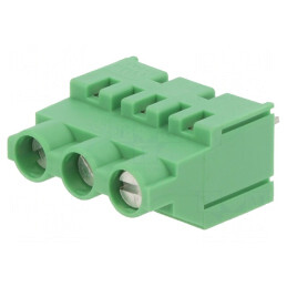 Regletă de Conexiuni PCB 90° 7,62mm 3 Piste 4mm2 | Electronic-mag.ro | Componente Electronice