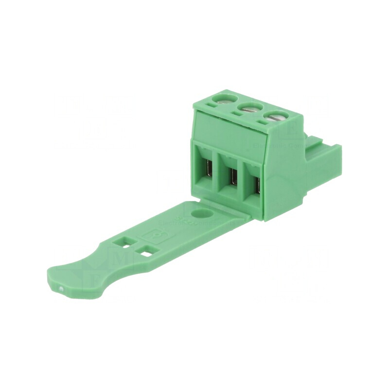 Regletă de conexiuni deconectabilă 5,08mm 3 piste dreaptă mufă | Electronic-mag.ro | Componente Electronice