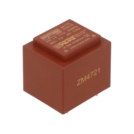 Transformator Încapsulat 9V 256mA PCB 2,3VA 117VAC | Electronic-mag.ro | Componente Electronice