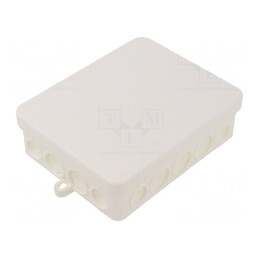 Cutie de Conexiuni IP55 100x125x40mm Albă | Electronic-mag.ro | Componente Electronice