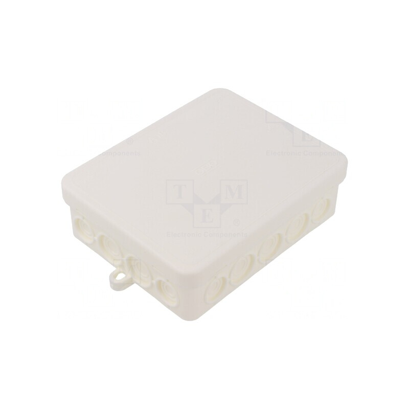Cutie de Conexiuni IP55 100x125x40mm Albă | Electronic-mag.ro | Componente Electronice