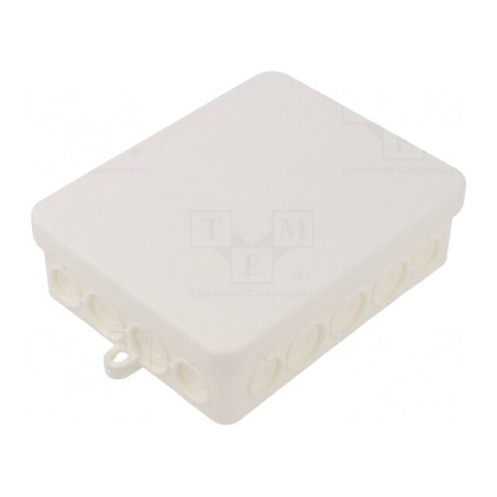 Cutie de Conexiuni IP55 100x125x40mm Albă | Electronic-mag.ro | Componente Electronice