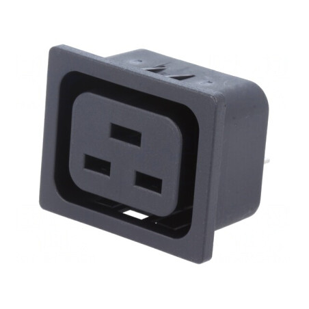 Conector Alimentare AC Soclu Mamă 16A 250V | Electronic-mag.ro | Componente Electronice