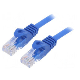 Patch Cord U/UTP Cat6 5m Albastru | Electronic-mag.ro | Componente Electronice