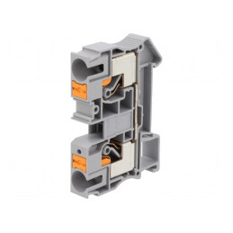 Terminal Îmbinare Șine 0,5-16mm2 1 Pistă 2 Borne Gri Push-In | Electronic-mag.ro | Componente Electronice