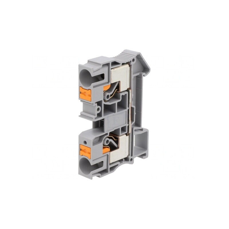 Terminal Îmbinare Șine 0,5-16mm2 1 Pistă 2 Borne Gri Push-In | Electronic-mag.ro | Componente Electronice
