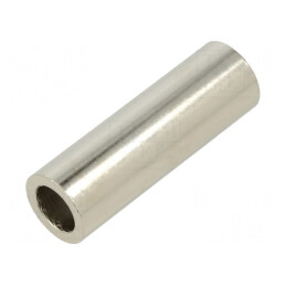 Manşon distanţier cilindric alamă nichel 50mm 16mm | Electronic-mag.ro | Componente Electronice