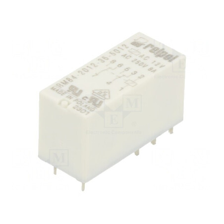 Releu Electromagnetic DPDT 12VAC 8A PCB | Electronic-mag.ro | Componente Electronice