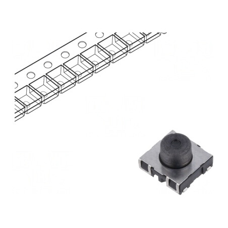 Microîntrerupător TACT SPST-NO 0.05A 42VDC SMT