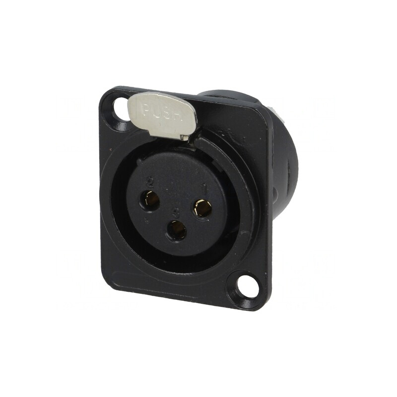 Soclu XLR Mamă 3-Pin Metalic Negru | Electronic-mag.ro | Componente Electronice Soclu XLR Mamă 3-Pin Metalic Negru | Electronic-mag.ro | Componente Electronice