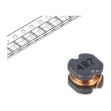 Inductor SMD 4.7uH 109mΩ -40÷125°C ±20% 4x4.5x3.2mm | Electronic-mag.ro | Componente Electronice