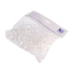 Element de susţinere albă 6mm x 75mm, 25 bucăți | Electronic-mag.ro | Componente Electronice