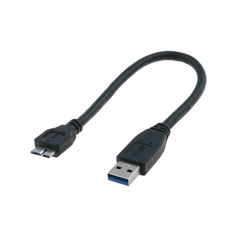 Cablu USB 3.0 A la Micro B 0.25m | Electronic-mag.ro | Componente Electronice