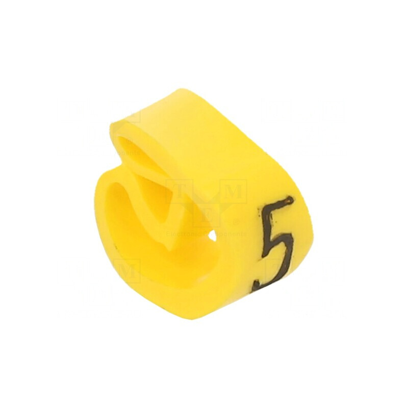 Markere Marcaj PVC Galben 5mm | Electronic-mag.ro | Componente Electronice