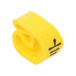 Markere împământare PVC galben-verde 4-10mm -30÷60°C | Electronic-mag.ro | Componente Electronice