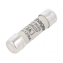 Siguranţă gG 2A 500VAC 10x38mm | Electronic-mag.ro | Componente Electronice