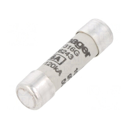 Siguranță gG 16A 500VAC 10x38mm | Electronic-mag.ro | Componente Electronice