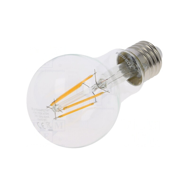 Lampă LED E27 Alb Cald 4.5W 470lm 2700K | Electronic-mag.ro | Componente Electronice