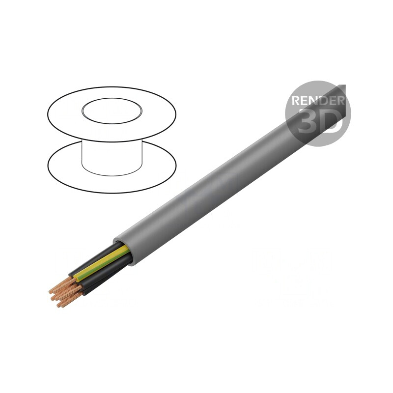 Cablu Neecranat 7G0.5mm 300/500V Cu | Electronic-mag.ro | Componente Electronice Cablu Neecranat 7G0.5mm 300/500V Cu | Electronic-mag.ro | Componente Electronice