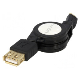 Cablu OTG USB 2.0 0.75m Negru | Electronic-mag.ro | Componente Electronice