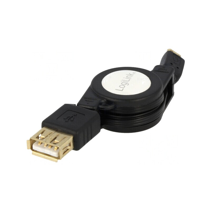 Cablu OTG USB 2.0 0.75m Negru | Electronic-mag.ro | Componente Electronice Cablu OTG USB 2.0 0.75m Negru | Electronic-mag.ro | Componente Electronice