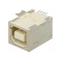 Soclu USB B PCB SMT 4 Pini Orizontali USB 2.0 1A 30V | Electronic-mag.ro | Componente Electronice