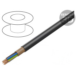 Cablu Electric NYY 5G1.5mm2 Cu PVC Negru 600V 1kV | Electronic-mag.ro | Componente Electronice