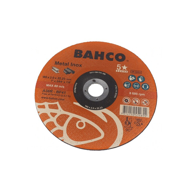 Disc de Tăiere 180mm 22,23mm 2mm Clasa 5* | Electronic-mag.ro | Componente Electronice