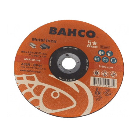 Disc de Tăiere 180mm 22,23mm 2mm Clasa 5* | Electronic-mag.ro | Componente Electronice