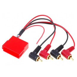 Adaptor ISO Mini Soclu RCA Mufă x4 | Electronic-mag.ro | Componente Electronice