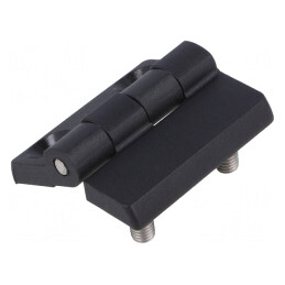 Balama Poliamidă Neagră 40mm x 40mm 2 Orificii | Electronic-mag.ro | Componente Electronice