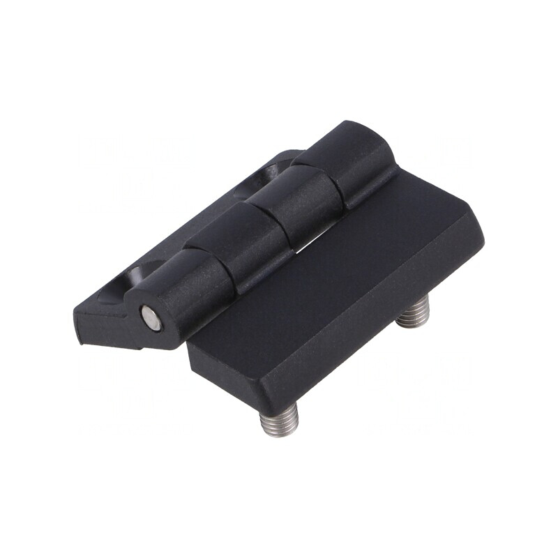 Balama Poliamidă Neagră 40mm x 40mm 2 Orificii | Electronic-mag.ro | Componente Electronice