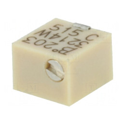 Potentiometru Multitura Vertical 20kΩ 250mW SMD | Electronic-mag.ro | Componente Electronice