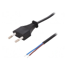 Cablu Alimentare 1,5m Negru 2,5A 250V | Electronic-mag.ro | Componente Electronice